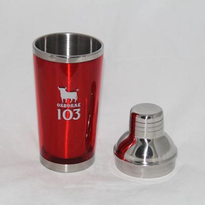 350ml 12oz SS & plastic cocktail shaker 