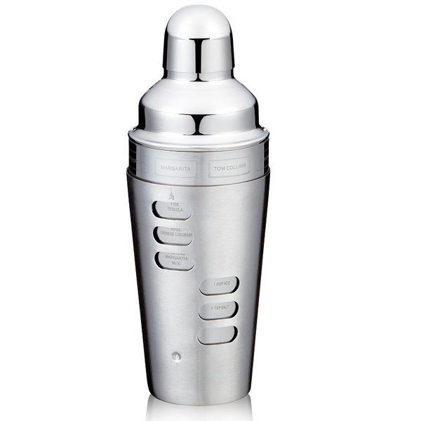 750ml SS double wall cocktail shaker with recipes