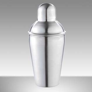 SS cocktail shaker with rubber coating