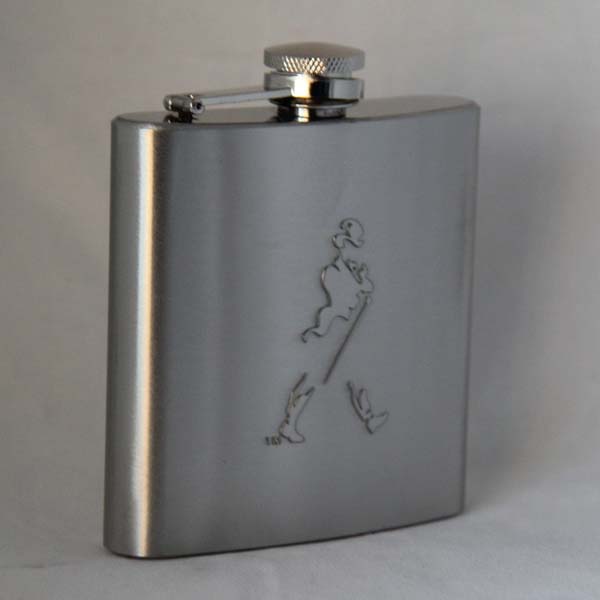 debossed hip flask 